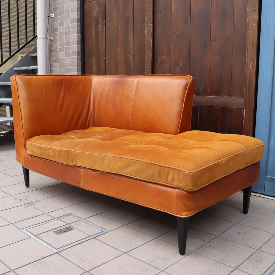 CRASH GATE クラッシュゲート tabu Leather Works タブレザーワークス GRIM グリム 右肘 2人掛けソファ 本革