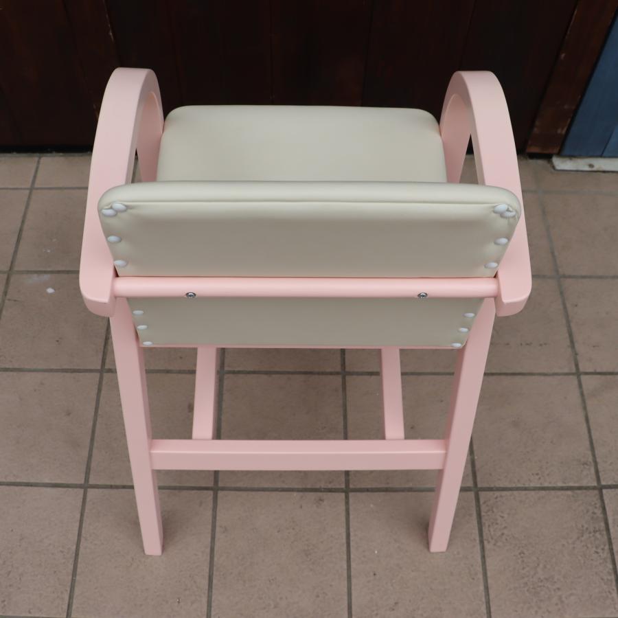 AKIMOKU 秋田木工 No.42 ブナ材 ベビーチェア ピンク ハイチェア