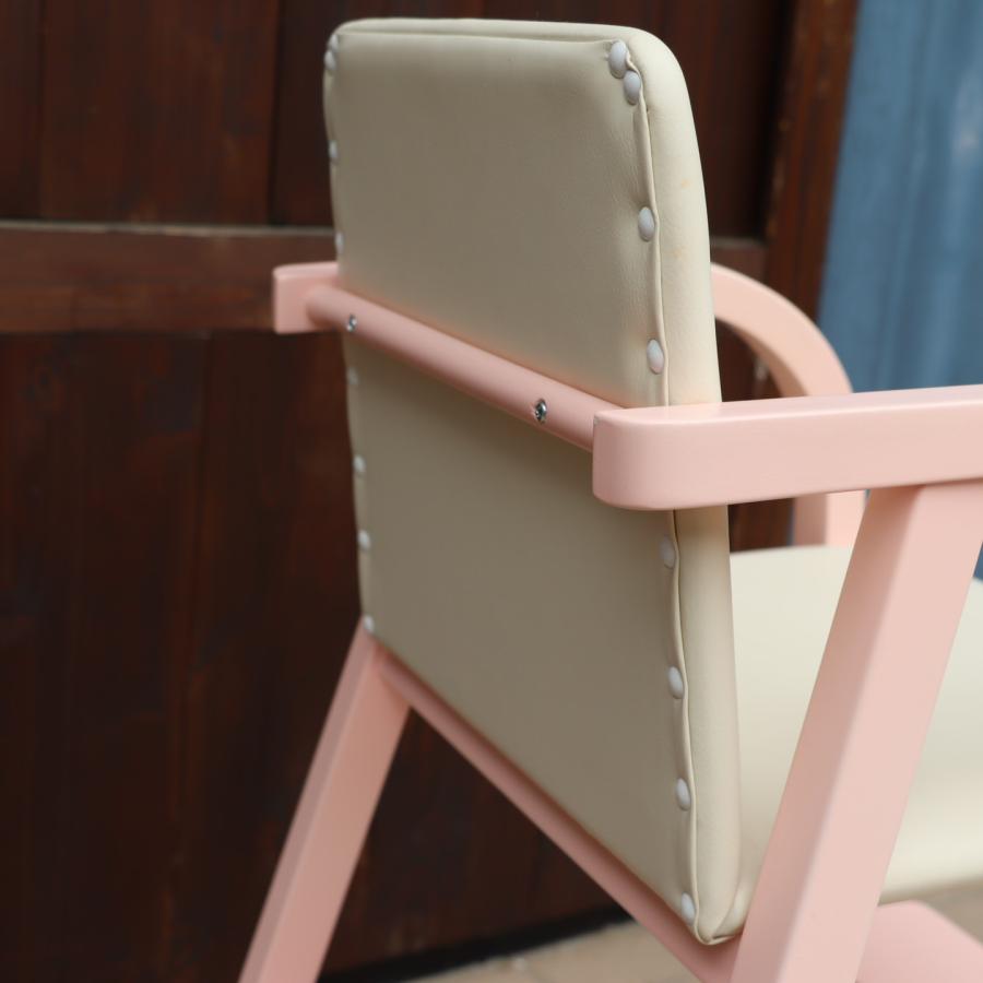 AKIMOKU 秋田木工 No.42 ブナ材 ベビーチェア ピンク ハイチェア
