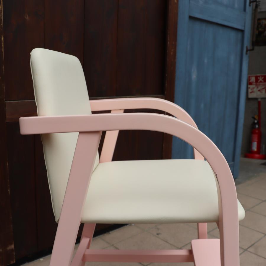AKIMOKU 秋田木工 No.42 ブナ材 ベビーチェア ピンク ハイチェア