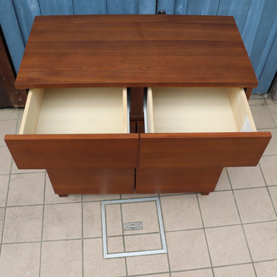 無印良品 MUJI ウォールナット材 キャビネット 木扉 サイド 無印良品 MUJI ウォールナット材 キャビネット 木扉 サイド
