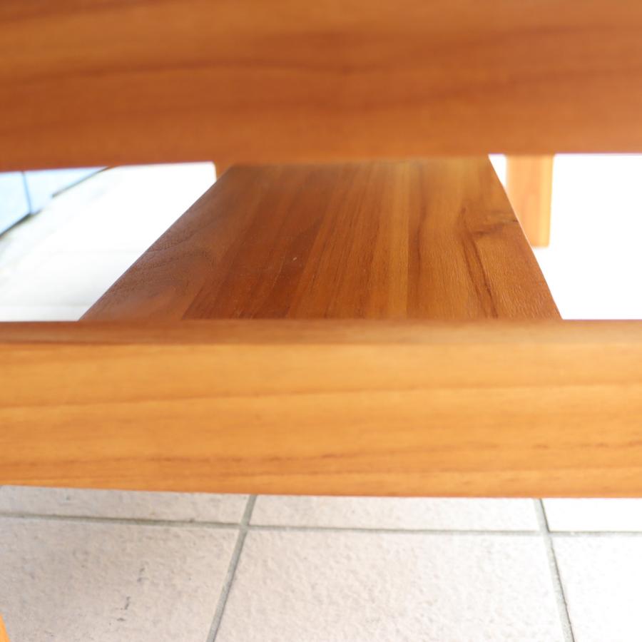 ウニコ ブレス チーク無垢材 ローテーブル 北欧スタイル コーヒーテーブル-