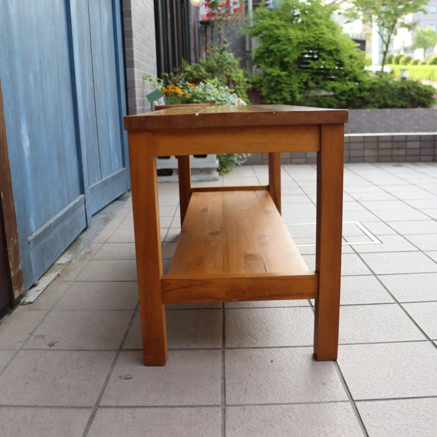 unico ウニコ BREATH ブレス チーク無垢材 2人掛けベンチ スツール