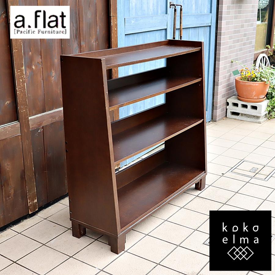 a.flat エーフラット アッシュ材 ブックシェルフLv02 アジアン