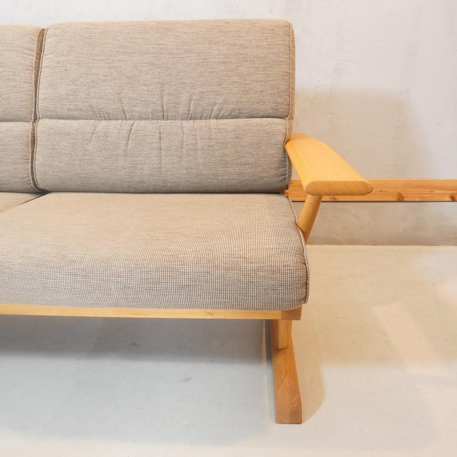 HIDA 飛騨産業 KAYA2 オーク無垢材 2人掛けソファ ラブソファー HIDA 飛騨産業 KAYA2 オーク無垢材 2人掛けソファ ラブソファー