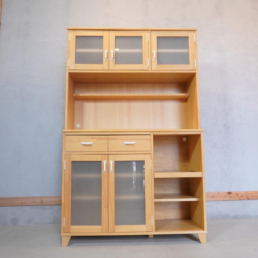 ▷スリムレンジボード MOMO NATURAL 食器棚 脇木工 パイン材