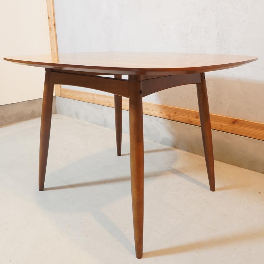 karimoku カリモク60 ウォールナット Dテーブル レトロモダン  