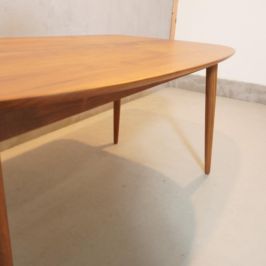 karimoku カリモク ウォールナット材 ダイニングテーブル 半円形 片R  