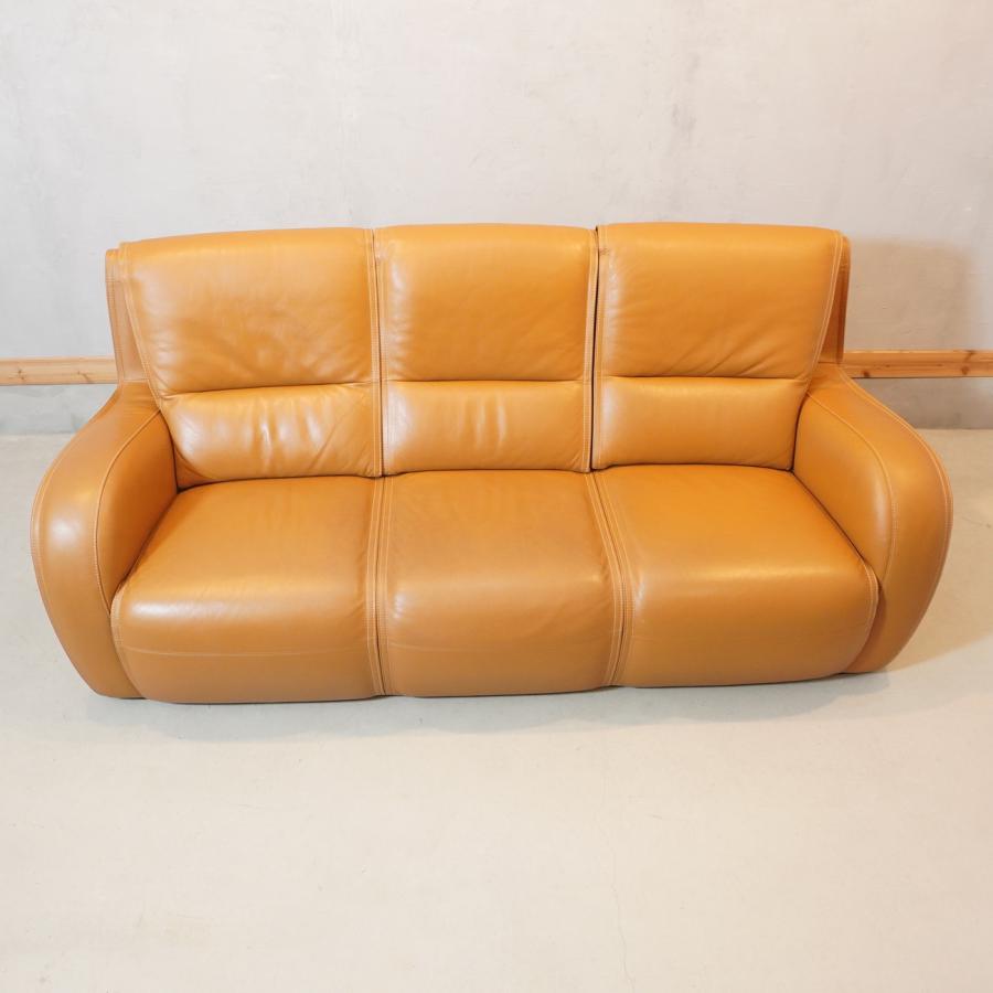 カリモク karimoku ドマーニ 3シーター 高級 レザー 本革 ソファ