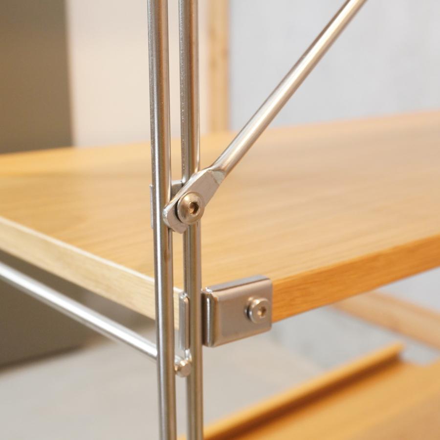 無印良品 MUJI オーク材 ステンレスユニットシェルフ フラップ扉 無印良品 MUJI オーク材 ステンレスユニットシェルフ フラップ扉