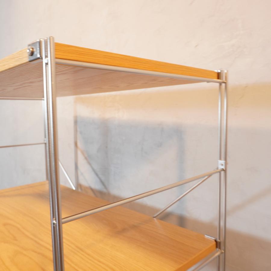 無印良品 MUJI オーク材 ステンレスユニットシェルフ フラップ扉 無印良品 MUJI オーク材 ステンレスユニットシェルフ フラップ扉