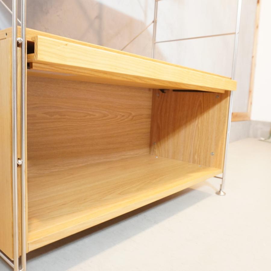 無印良品 MUJI オーク材 ステンレスユニットシェルフ フラップ扉 無印良品 MUJI オーク材 ステンレスユニットシェルフ フラップ扉