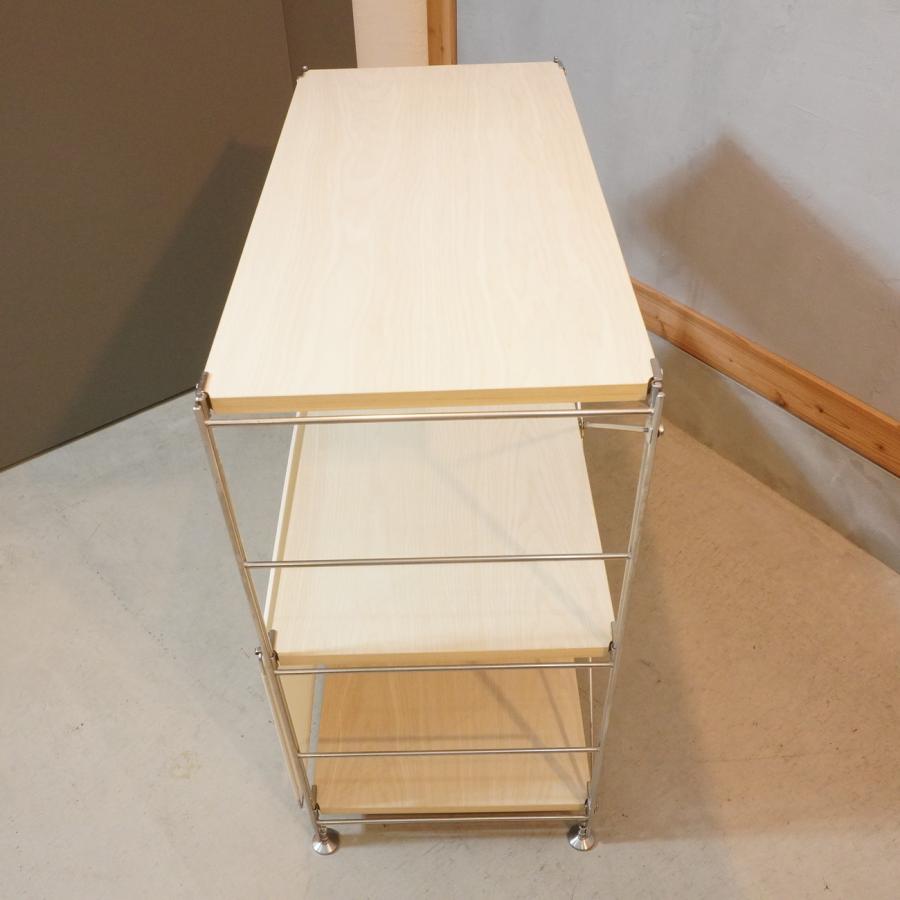 無印良品 MUJI 木製棚 ステンレス 3段 ユニットシェルフ 無印良品 MUJI 木製棚 ステンレス 3段 ユニットシェルフ