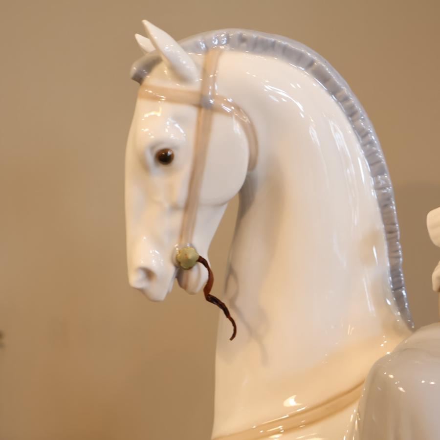 LLADRO リヤドロ フィギュリン 白い馬の少女 4516 陶器 置物 プレゼント 贈答品 スペイン クラシック オブジェ エレガント EC106｜kokoelma｜07