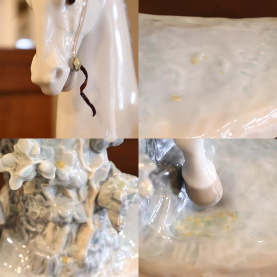 LLADRO リヤドロ フィギュリン 白い馬の少女 4516 陶器 置物 プレゼント 贈答品 スペイン クラシック オブジェ エレガント EC106｜kokoelma｜10