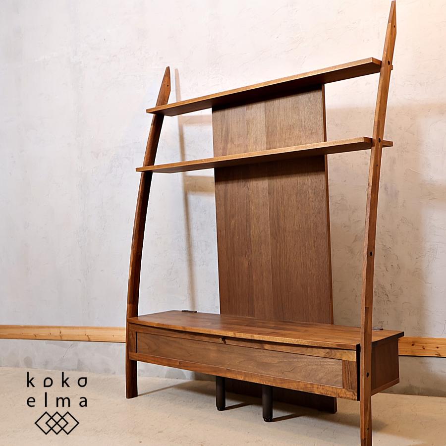 美品⭐️マルヨシ民芸家具　DEEP テレビ台 日本製 コンセント付 マルヨシ民芸家具 DEEPII モダン ディープ 135 TVボード