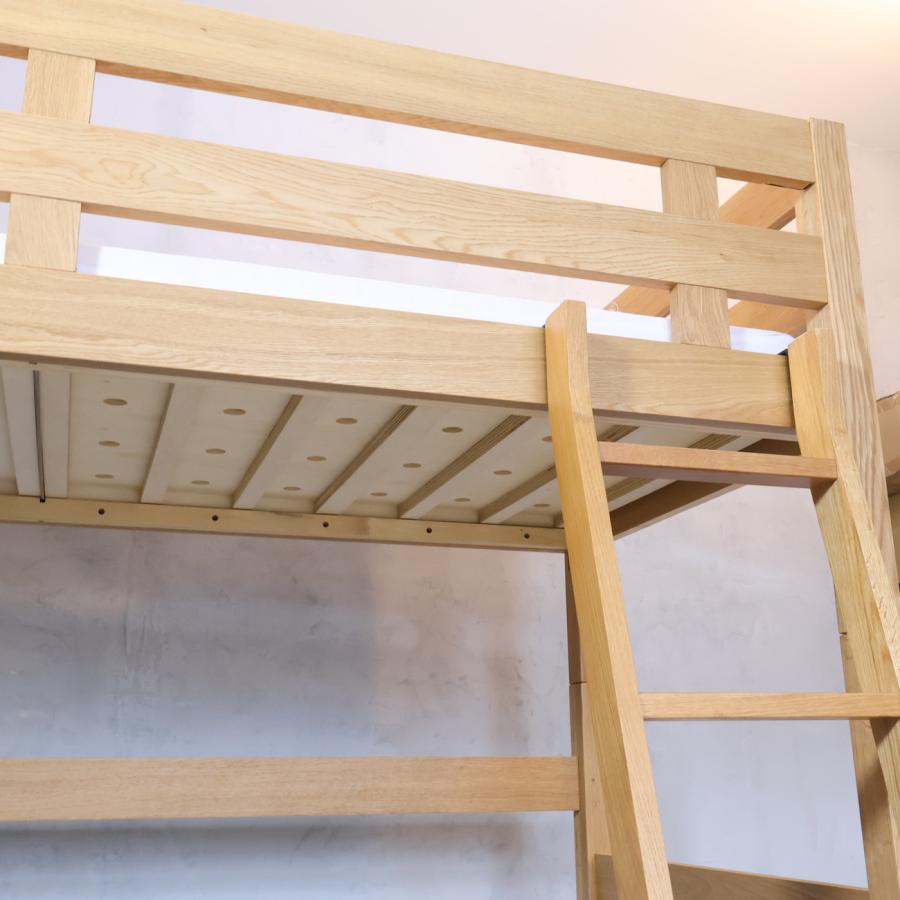 無印良品 MUJI オーク材 セミシングル ハイベッド マットレス付 無印良品 MUJI オーク材 セミシングル ハイベッド マットレス付