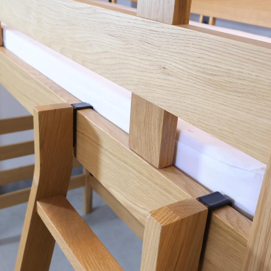 無印良品 MUJI オーク材 セミシングル ハイベッド マットレス付 無印良品 MUJI オーク材 セミシングル ハイベッド マットレス付