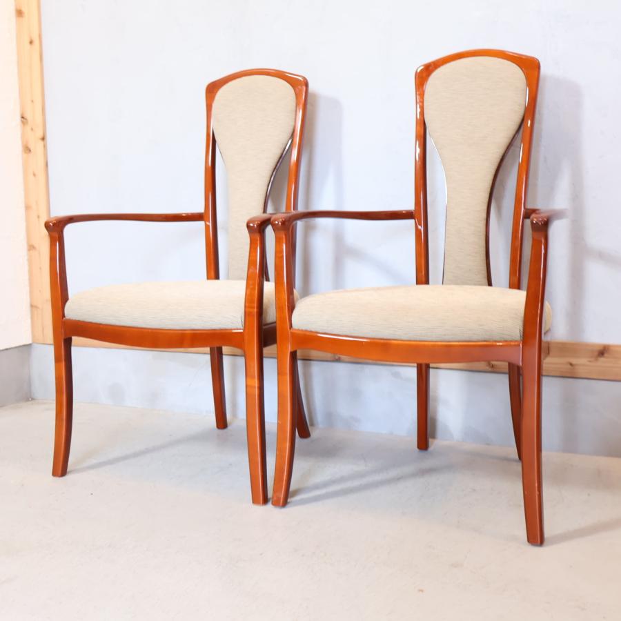 MATSUSO 松創 アームチェア 2脚セット ダイニングチェア 高級