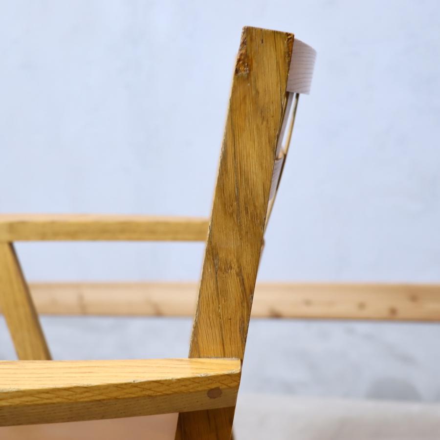 北欧スタイル ダイニングチェア オーク無垢材 木製椅子 アームチェア 格子 サイドチェア シンプル ナチュラル カフェ風 和モダン ED538｜kokoelma｜19