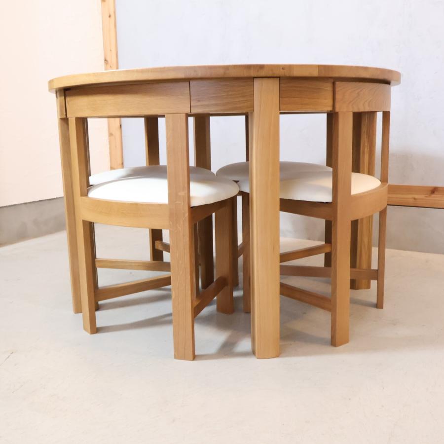 SHIGIYAMA シギヤマ家具 ホワイトオーク材 ラウンド ダイニング5 SHIGIYAMA シギヤマ家具 ホワイトオーク材 ラウンド ダイニング5