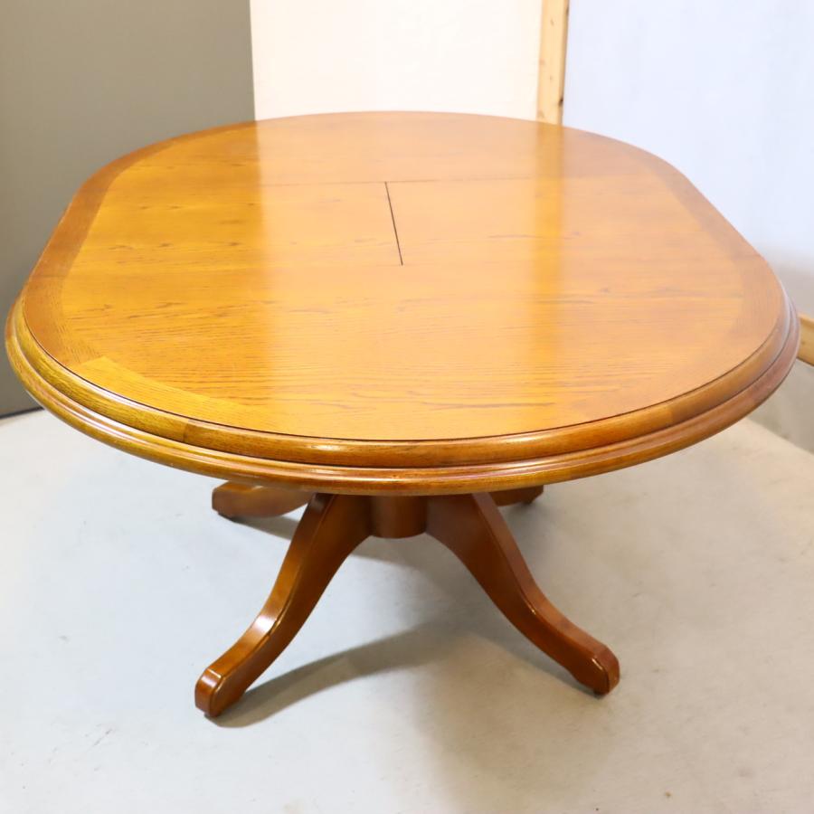 三越家具　カントリーハウス　木製円形テーブル　伸長式 三越家具 カントリーハウス 木製円形テーブル 伸長式 三越家具