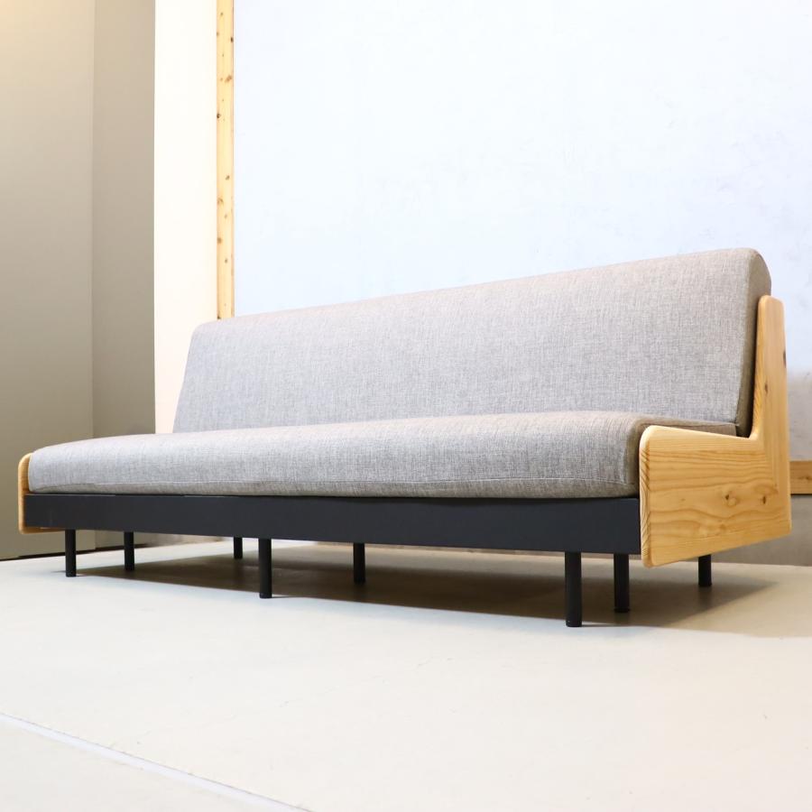 モーブル リテリー 国産日田杉 ごろ寝ソファベッド 3人掛けソファ