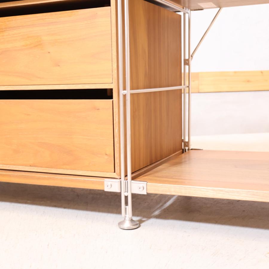 無印良品 MUJI ステンレス ウォールナット材 ユニットシェルフ 無印良品 MUJI ステンレス ウォールナット材 ユニットシェルフ