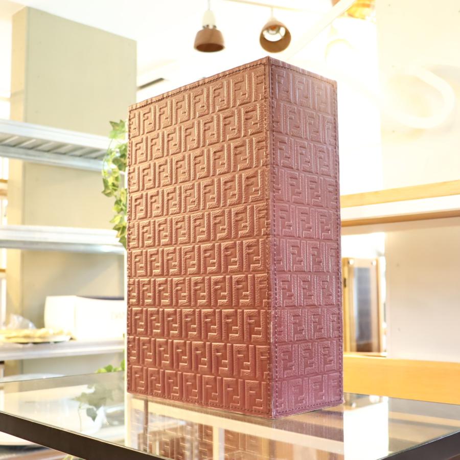 FENDI CASA フェンディカーサ フラワーベース 花瓶 フラワースタンド ズッカ柄 イタリア エレガント ラグジュアリー EE603_1
