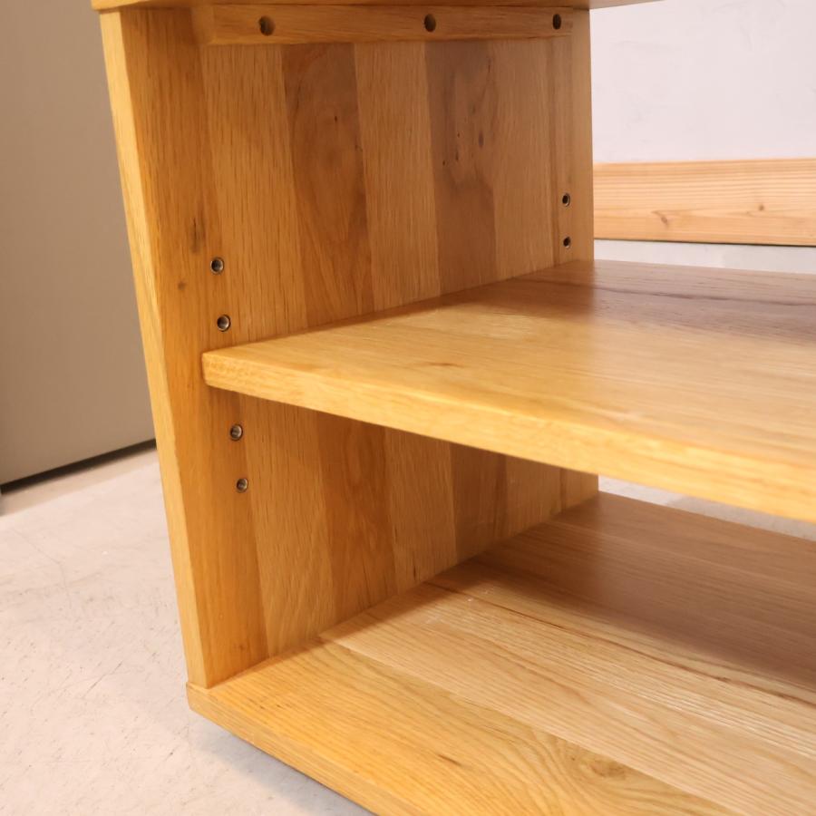 無印良品 MUJI オーク無垢材 AVラック TVボード テレビボード 無印良品 MUJI オーク無垢材 AVラック TVボード テレビボード