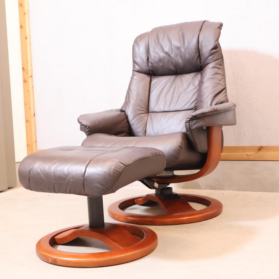 Hjellegjerde イエリアーダ フィヨルド555 本革 リクライニングチェア