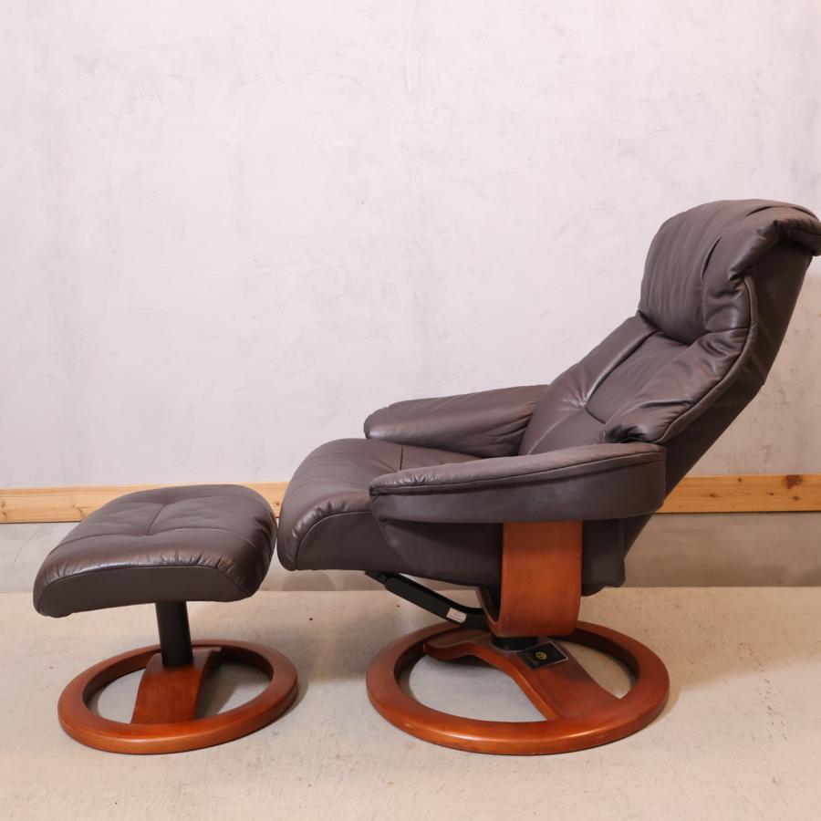 Hjellegjerde イエリアーダ フィヨルド555 本革 リクライニングチェア