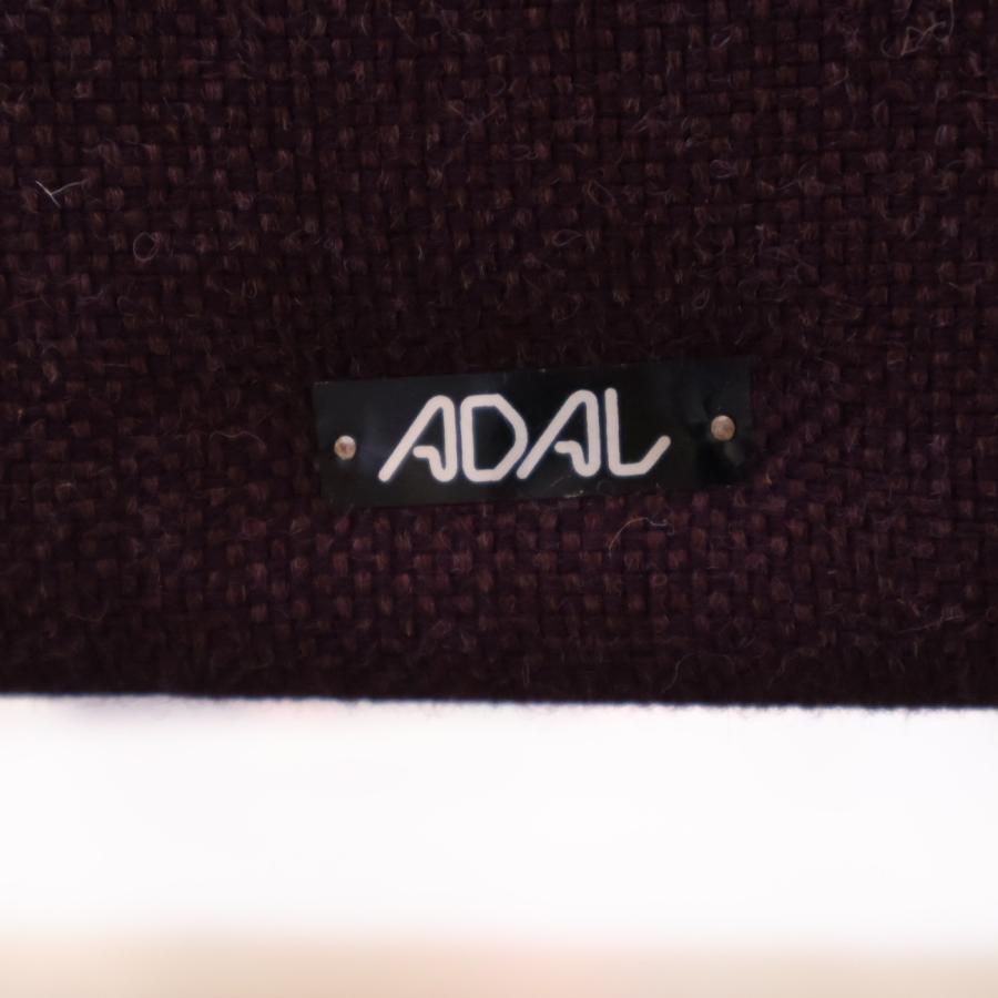 ADAL アダル バックス オーク材 2人掛けソファ パープル ラブソファ