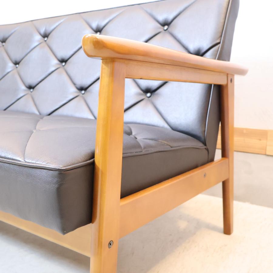 karimoku カリモク家具 2シーターソファ レトロモダン ラブソファ 2人 