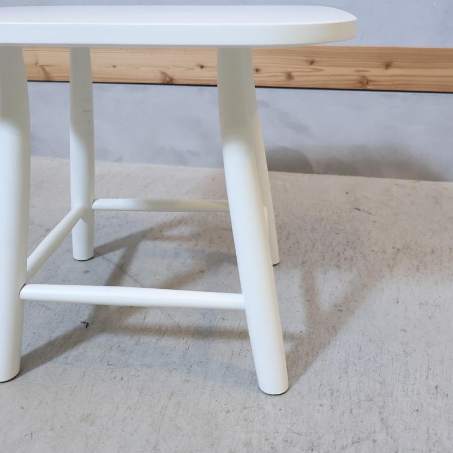 展示品 IDC大塚家具 秋田木工 サイドテーブル No.T-209EB ホワイト