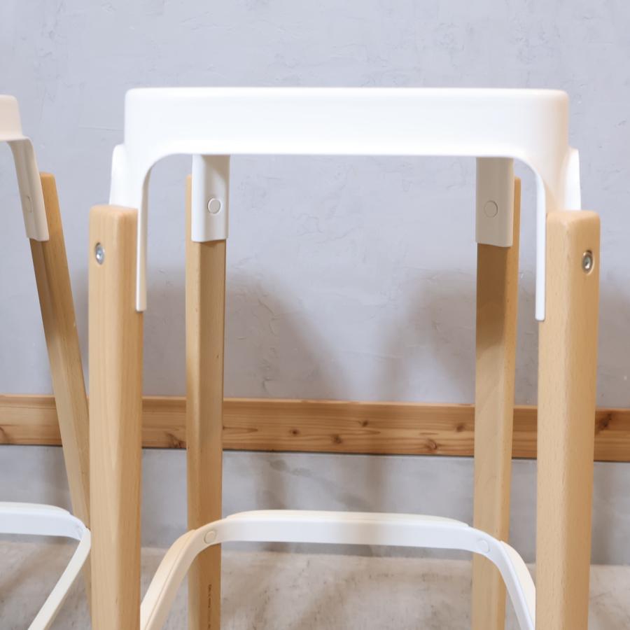 MAGIS マジス STEELWOOD STOOL スチールウッド ハイスツール 2脚 MAGIS マジス STEELWOOD STOOL スチールウッド ハイスツール 2脚