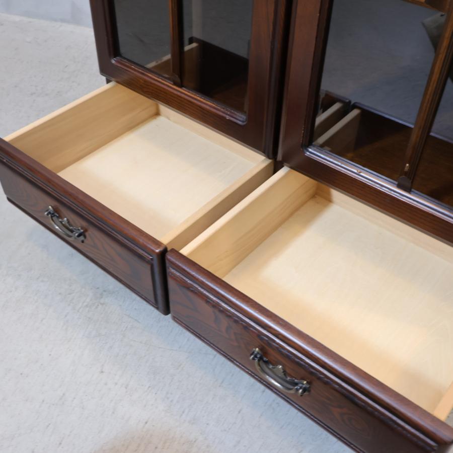 ATLANTA アトランタ 2枚扉キャビネット クラシック 食器棚 クリ材