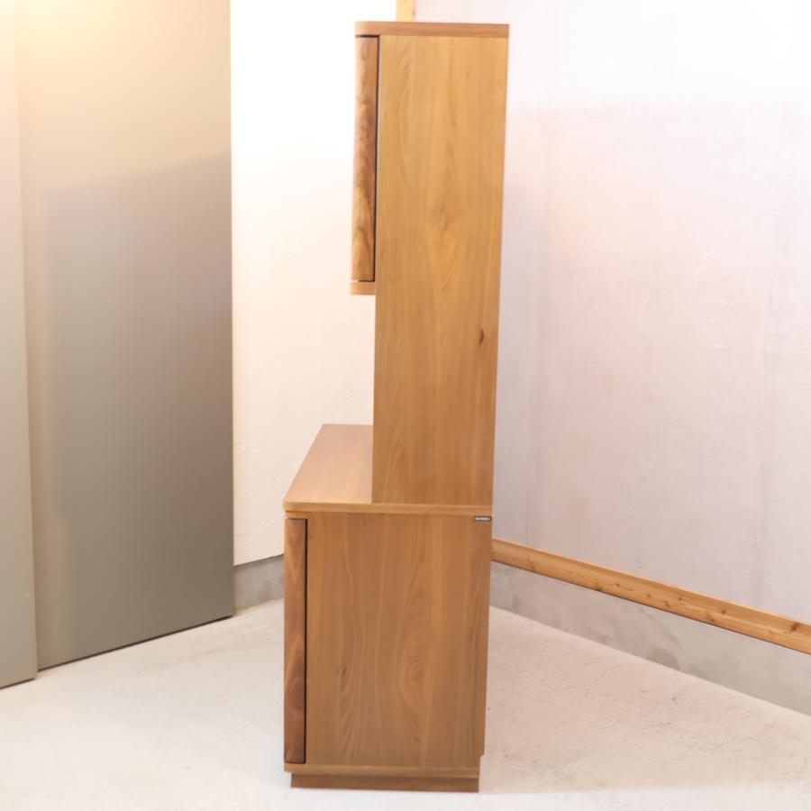 karimoku カリモク ナチュラル ウォールナット材 食器棚 ET4415MH 引戸 