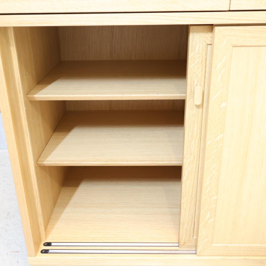 EARLY TIMESα アーリータイムス ETERNO エテルノ オーク材 レンジボード 食器棚 キッチンボード カップボード MUKU工房 旭川家具 EL108の画像