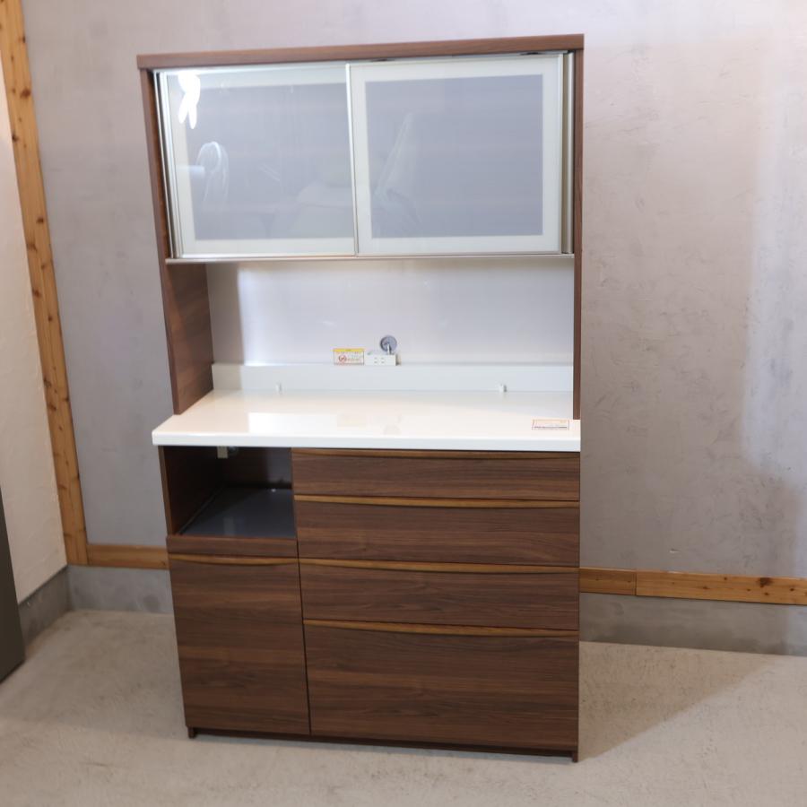 Pamouna パモウナ ウォールナット材 キッチンボード 食器棚