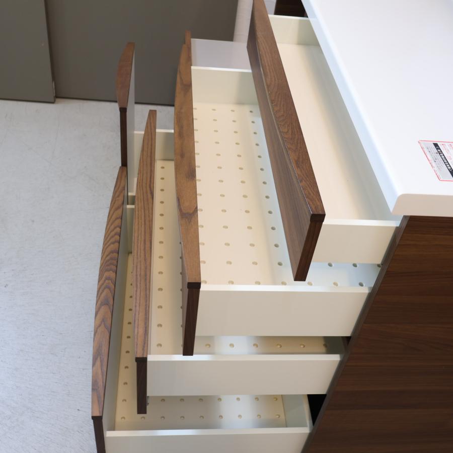 Pamouna パモウナ ウォールナット材 キッチンボード 食器棚