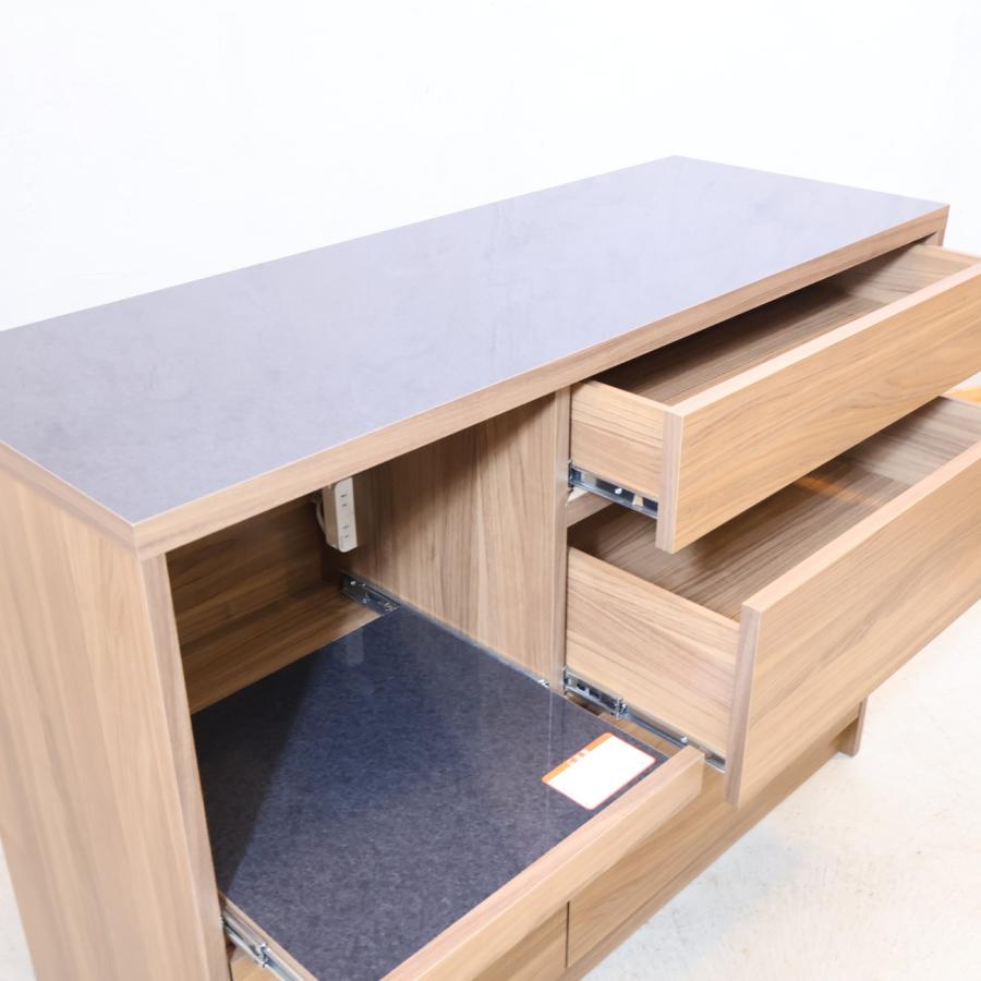 Granite グラニト 間仕切りキッチンカウンター 家電収納付き 