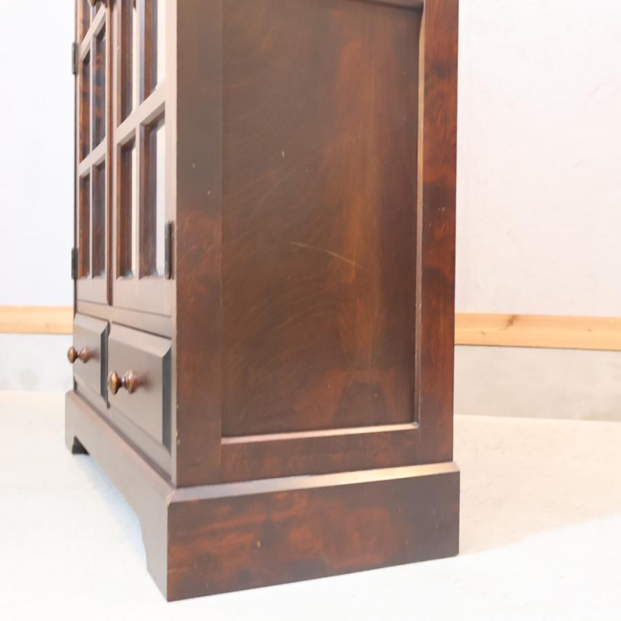 北海道民芸家具　樺　無垢　本棚　本箱　書棚　ブックシェルフ　キャビネット　飾り棚 北海道民芸家具 樺材無垢 本棚 ブックキャビネット 天然木 収納家具