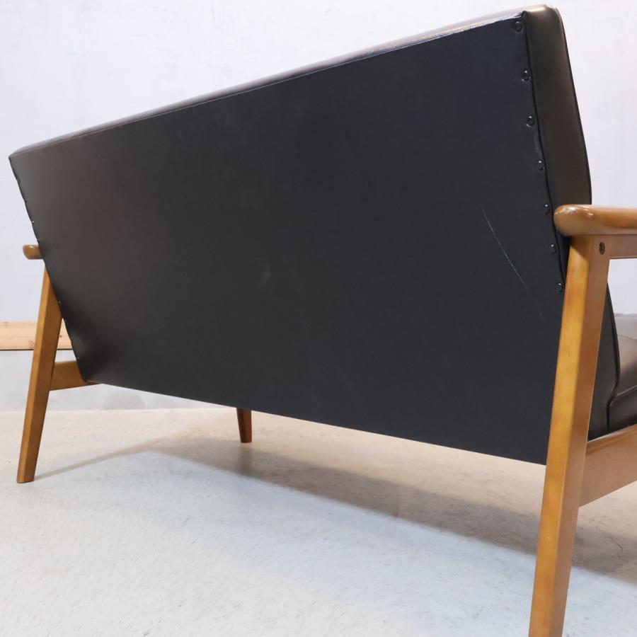 Karimoku60 カリモク60 ブラック 2シーター Kチェア 2人掛けソファ
