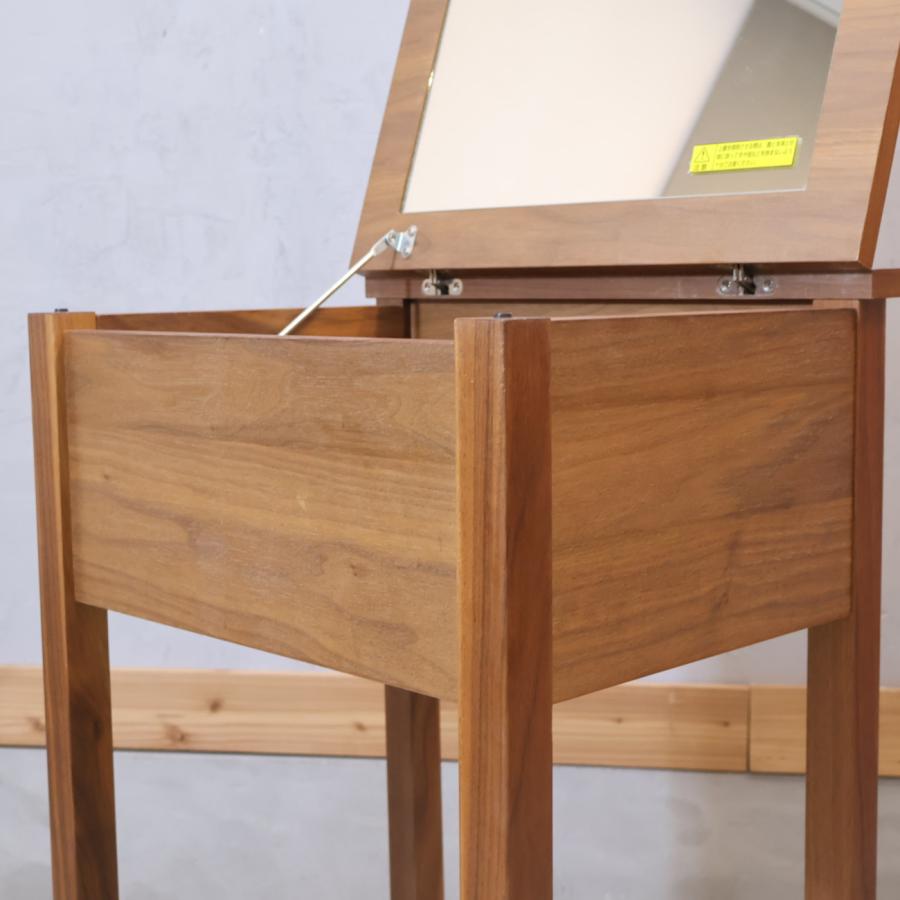 無印良品 MUJI ウォールナット材 コンパクトドレッサー 鏡台 無印良品 MUJI ウォールナット材 コンパクトドレッサー 鏡台