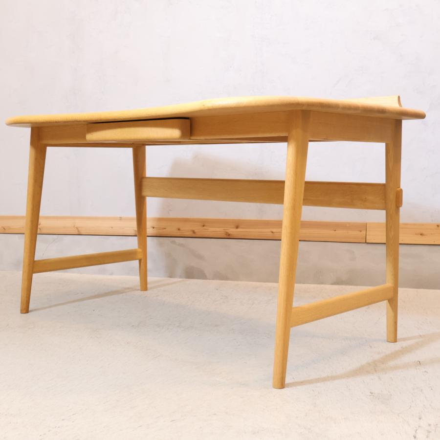 飛騨産業 HIDA キツツキマーク クレセント デスク ホワイトオーク無垢材 飛騨産業 HIDA キツツキマーク クレセント デスク ホワイトオーク無垢