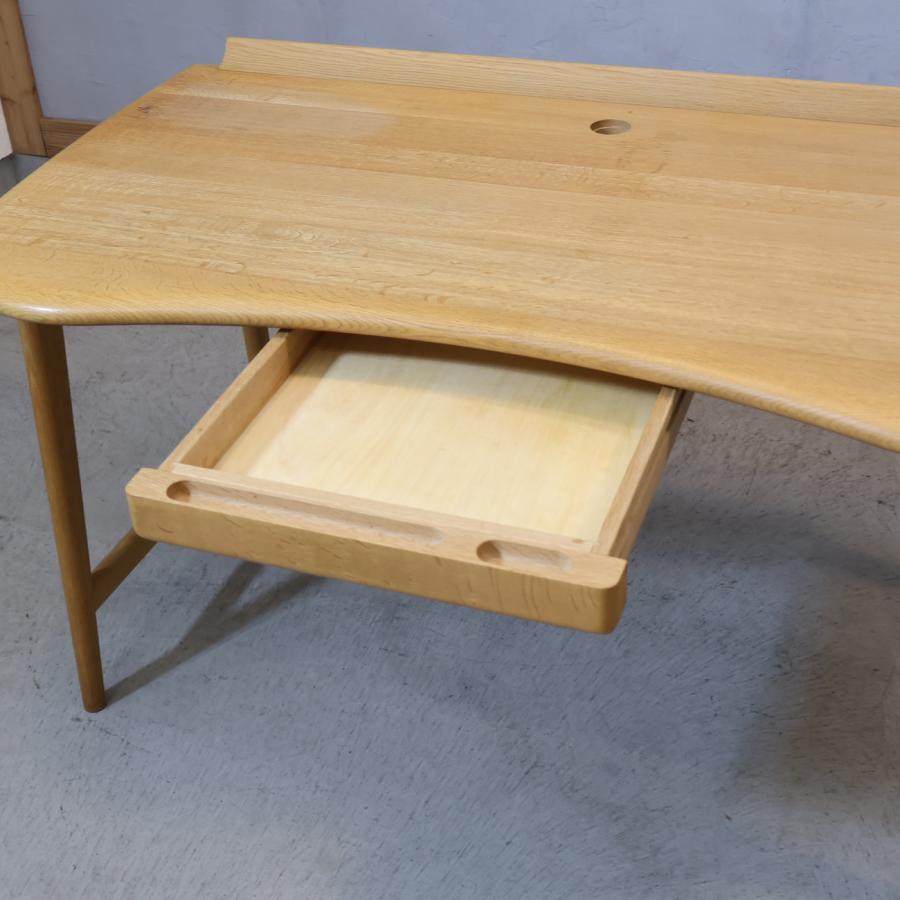 飛騨産業 HIDA キツツキマーク クレセント デスク ホワイトオーク無垢材 飛騨産業 HIDA キツツキマーク CRESCENT クレセント デスク