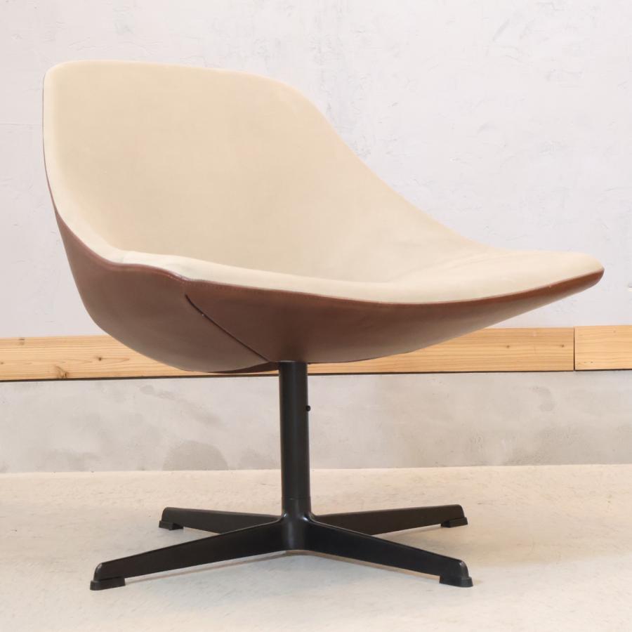 FLYMEe Parlor チェア アンティーク カフェチェア ライトブラウン FLYMEe Noir フライミーノワール 本革 ラウンジチェア バイカラー