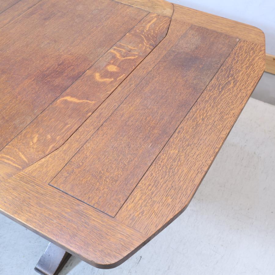 イギリスアンティーク ドローリーフダイニングテーブル オーク材