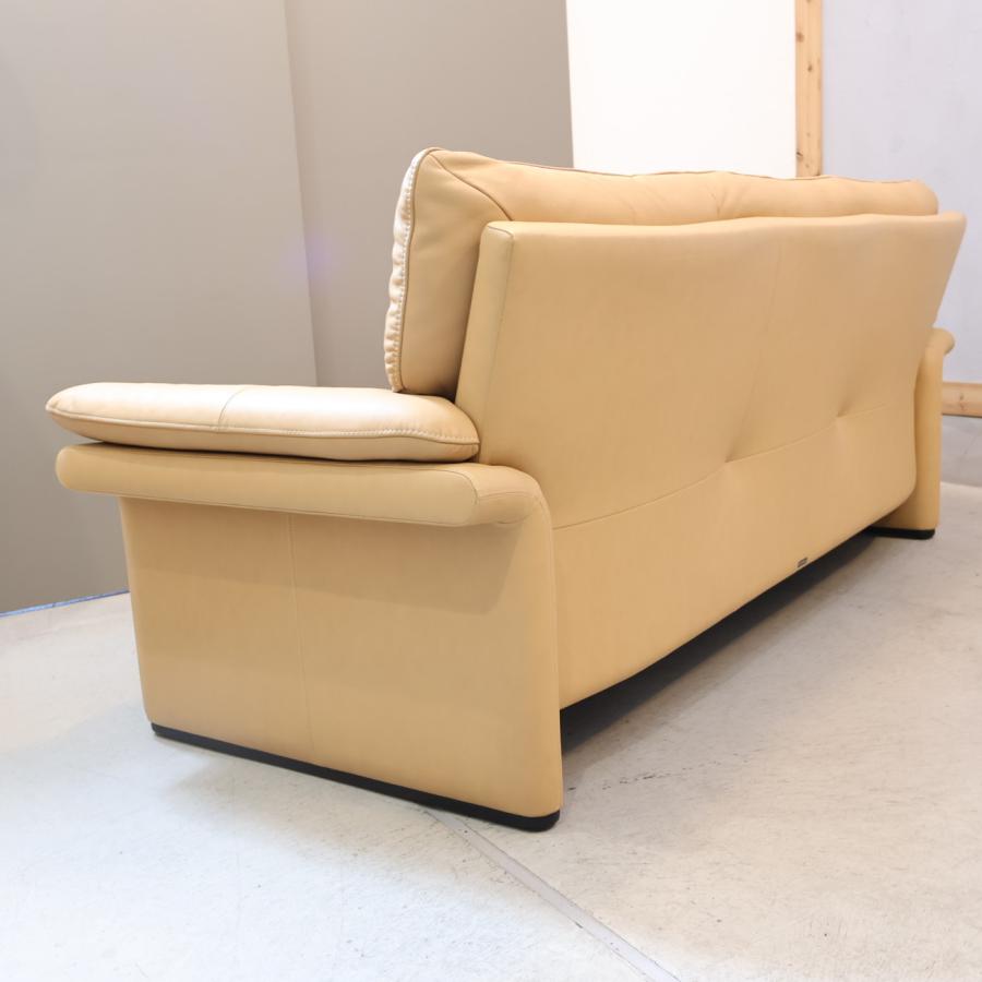 karimoku カリモク家具 ZU3403 本革 3人掛けソファ 3シーターソファー